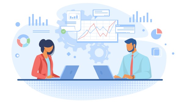 Save Time and Optimize Resources Illustration of Online Banking with a Secure Login, Financial Transactions, and Digital Payment Features