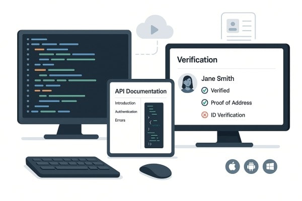 Developer-Friendly KYC APIs at Scale Person Managing a Credit Card with Digital Payment Integration