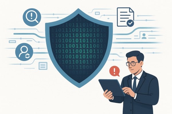 Stay Ahead of Risk With Smart Compliance Tools Illustration of a Credit Card, Representing Seamless Credit Card Payments
